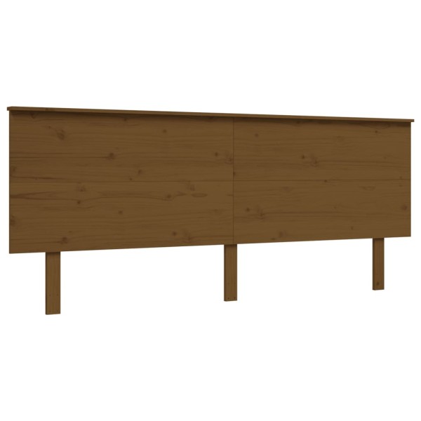 Cama personas mayores cabecero madera marrón miel 200x200 cm