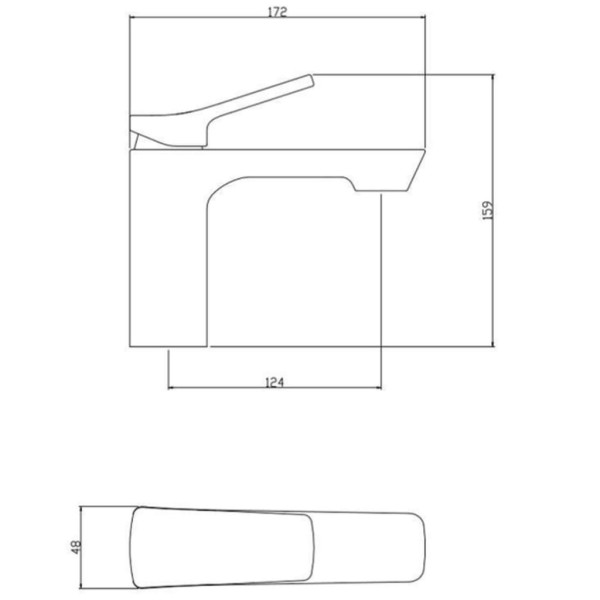 SCHÜTTE Grifo mezclador de lavabo STILO cromado