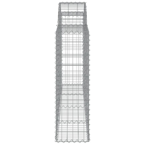 Cestas gaviones 14 uds forma de arco hierro 200x30x100/120 cm