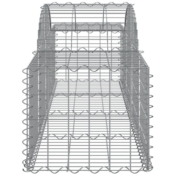 Cestas de gaviones 20 uds forma de arco hierro 200x50x40/60 cm