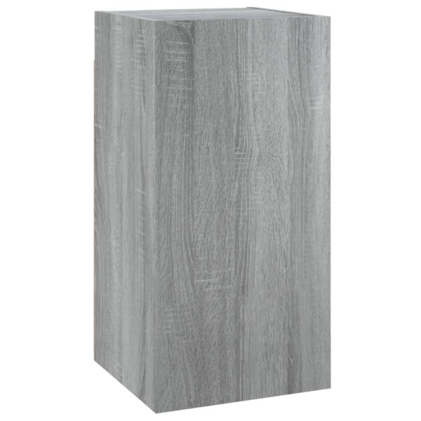 Mueble para TV 2 uds contrachapado gris Sonoma 30,5x30x60 cm