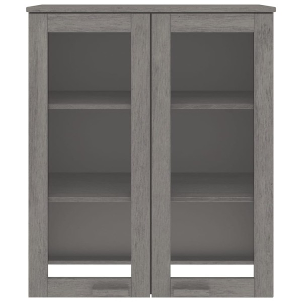 Aparador superior HAMAR pino macizo gris claro 85x35x100 cm