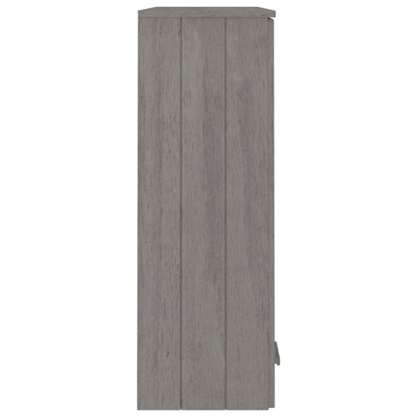 Aparador superior HAMAR pino macizo gris claro 85x35x100 cm