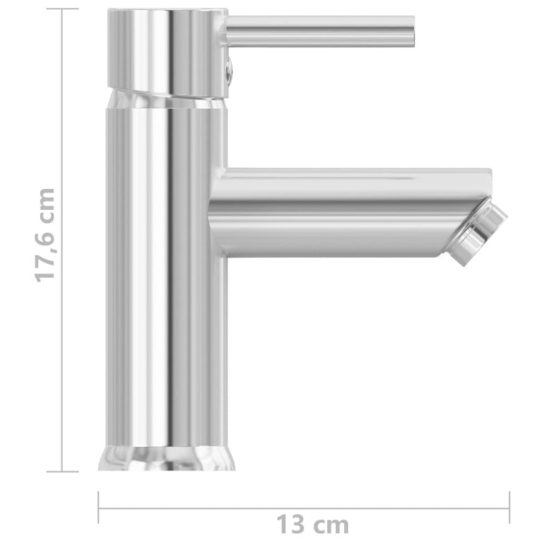 Grifo para lavabo de baño acabado cromado 130x176 mm