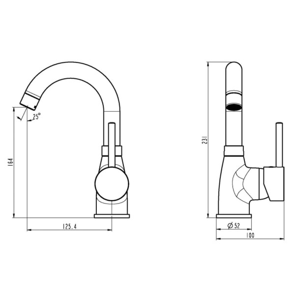 EISL Grifo monomando de lavabo FUTURA cromado