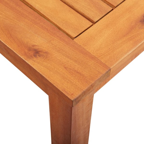 Mesa de jardín madera maciza de acacia 215x90x74 cm