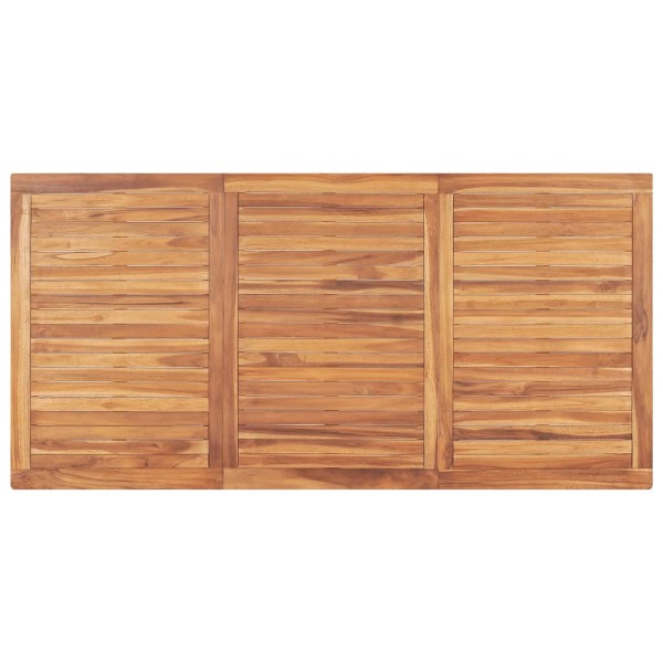 Mesa de comedor de jardín madera maciza de teca 180x90x77 cm