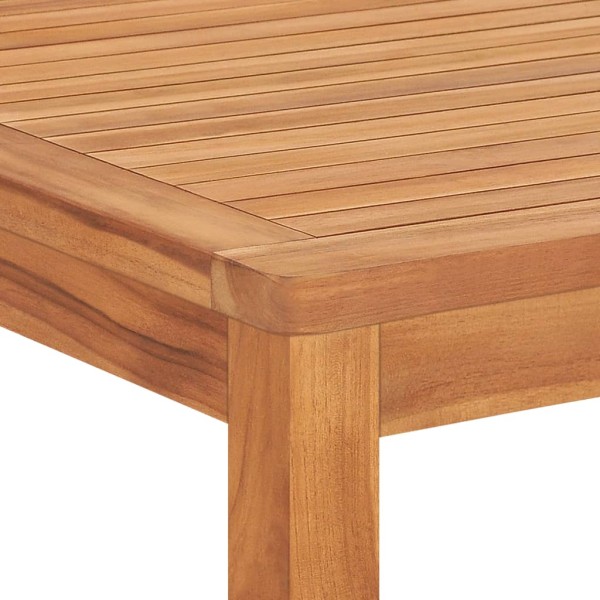 Mesa de comedor de jardín madera maciza de teca 180x90x77 cm