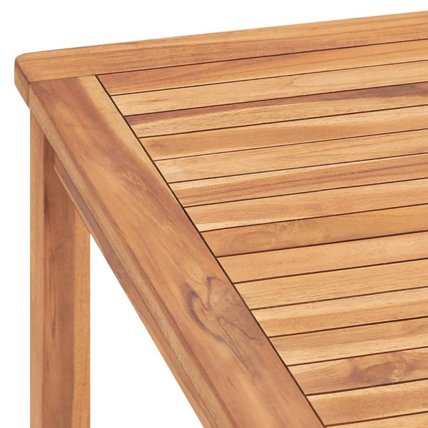 Mesa de comedor de jardín madera maciza de teca 180x90x77 cm