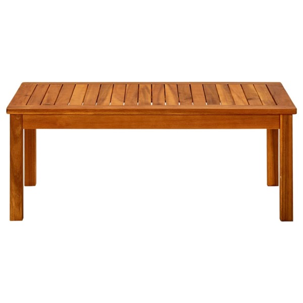 Mesa de centro de jardín madera maciza de acacia 90x50x36 cm