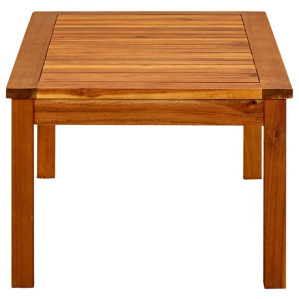 Mesa de centro de jardín madera maciza de acacia 90x50x36 cm