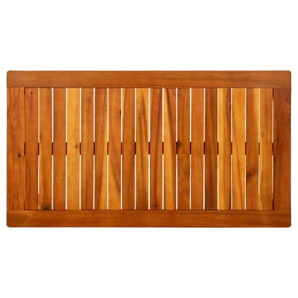 Mesa de centro de jardín madera maciza de acacia 90x50x36 cm