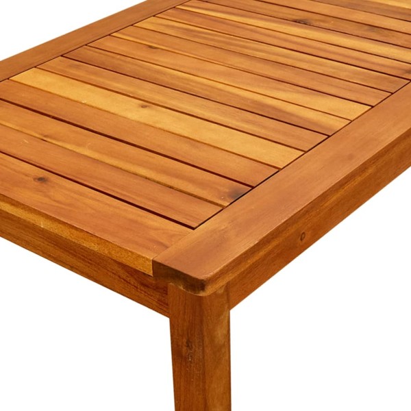 Mesa de centro de jardín madera maciza de acacia 90x50x36 cm