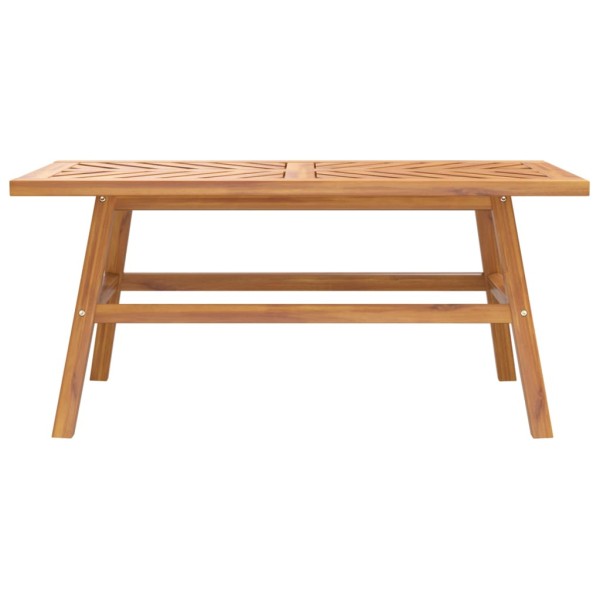 Mesa de centro madera maciza acacia 100x50x45 cm