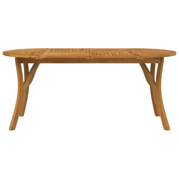 Mesa de jardín madera maciza de acacia 200x90x75 cm