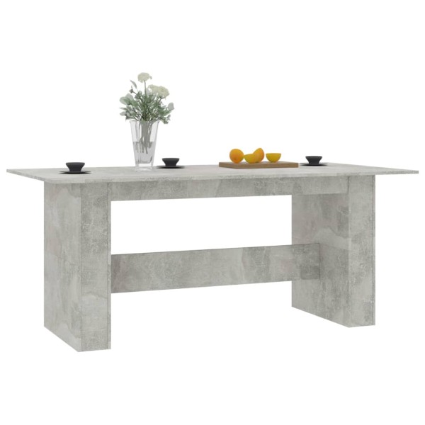 Mesa de comedor madera de ingeniería gris hormigón 180x90x76 cm