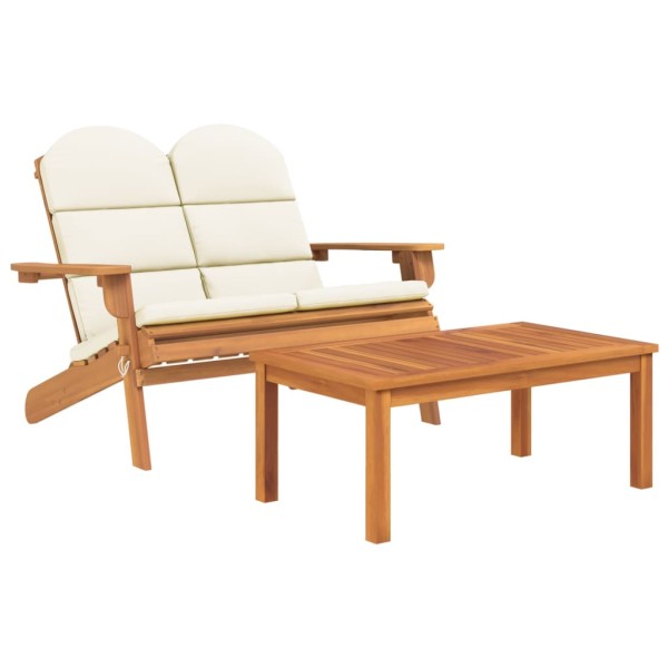 Juego de muebles de jardín Adirondack 4 piezas madera acacia