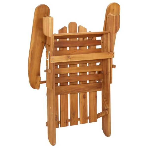 Juego de muebles de jardín Adirondack 4 piezas madera acacia