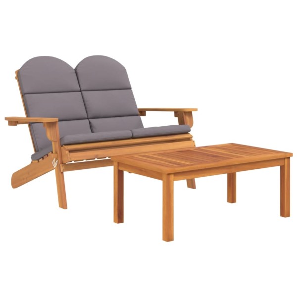 Juego de muebles de jardín Adirondack 5 piezas madera acacia