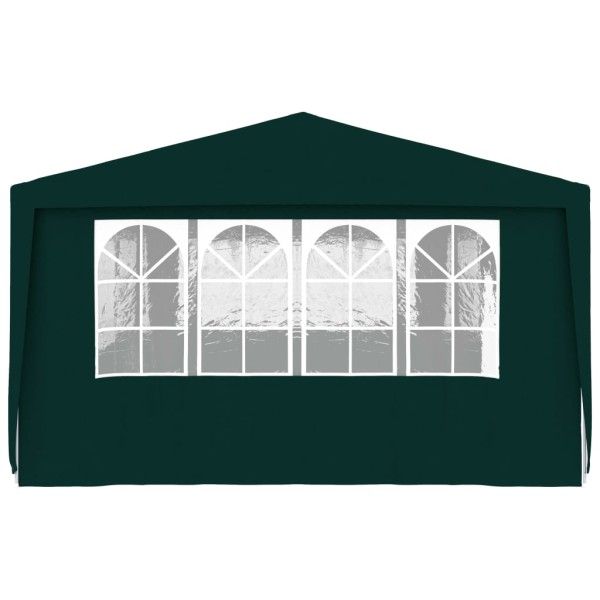 Carpa profesional para fiestas con paredes verde 90 g/m² 4x9 m