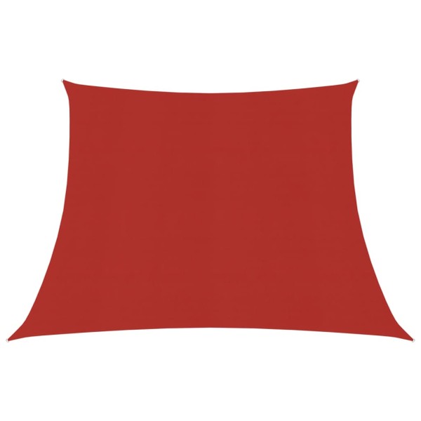 Toldo de vela HDPE rojo 160 g/m² 3/4x2 m