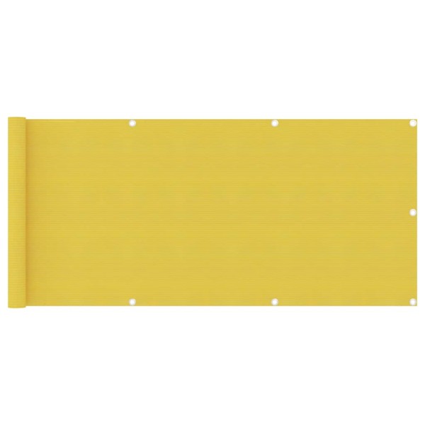 Toldo para balcón HDPE amarillo 75x400 cm