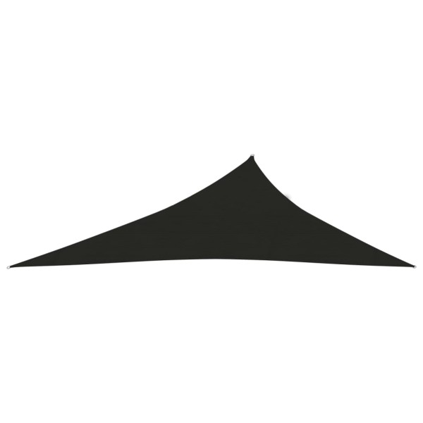 Toldo de vela negro HDPE 160 g/m² 4x5x6,8 m