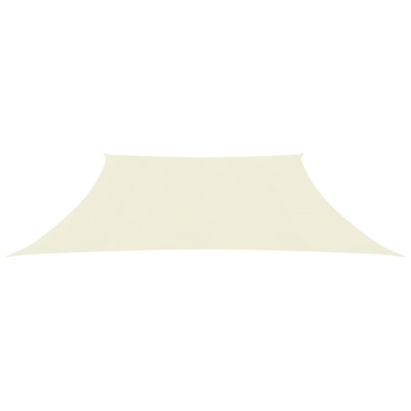 Toldo de vela HDPE crema 160 g/m² 3/4x2 m