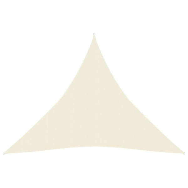 Toldo de vela HDPE color crema 160 g/m² 4,5x4,5x4,5 m