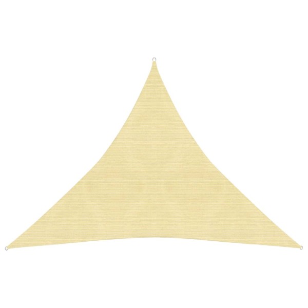 Toldo de vela HDPE beige 160 g/m² 4x4x4 m