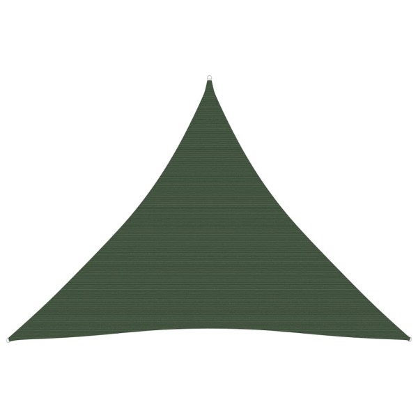 Toldo de vela verde oscuro HDPE 160 g/m² 4x4x4 m