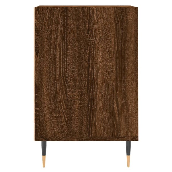 Mueble para TV madera contrachapada marrón roble 160x35x55 cm