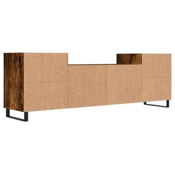 Mueble para TV madera contrachapada roble ahumado 160x35x55 cm