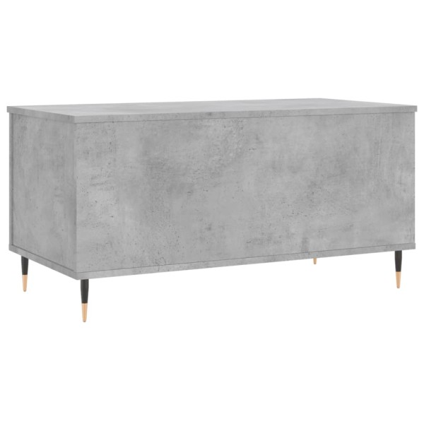 Mesa de centro madera contrachapada gris hormigón 90x44,5x45 cm