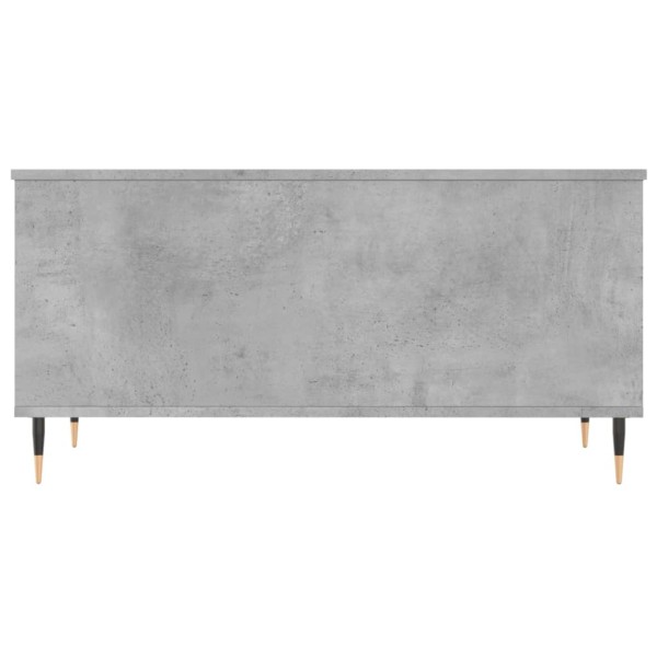 Mesa de centro madera contrachapada gris hormigón 90x44,5x45 cm