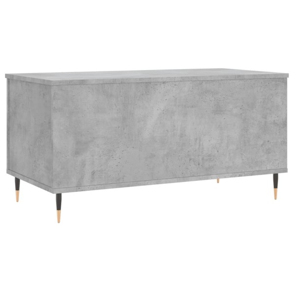 Mesa de centro madera contrachapada gris hormigón 90x44,5x45 cm