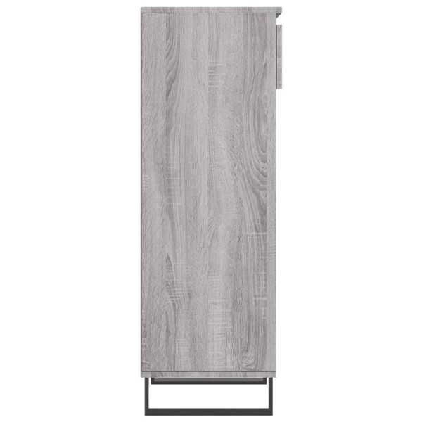 Mueble zapatero madera contrachapada gris Sonoma 40x36x105 cm