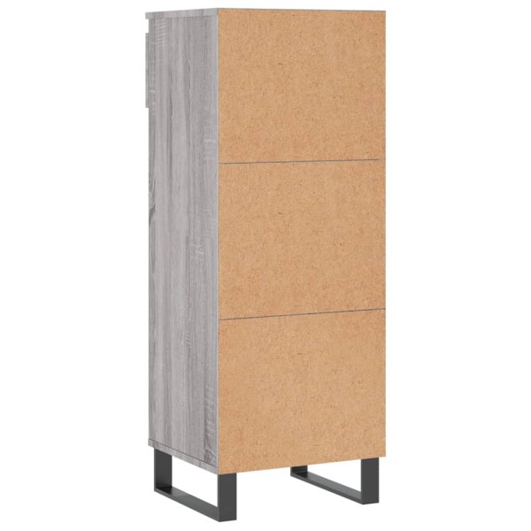 Mueble zapatero madera contrachapada gris Sonoma 40x36x105 cm