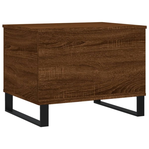 Mesa de centro madera contrachapada roble marrón 60x44,5x45 cm