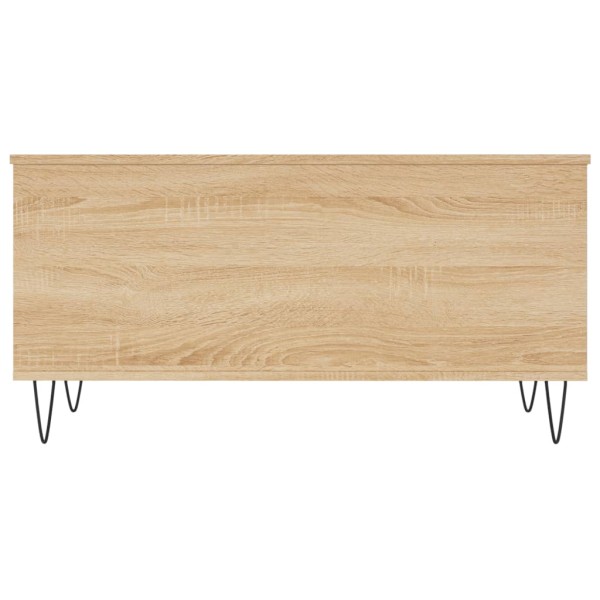 Mesa de centro madera contrachapada roble Sonoma 90x44,5x45 cm