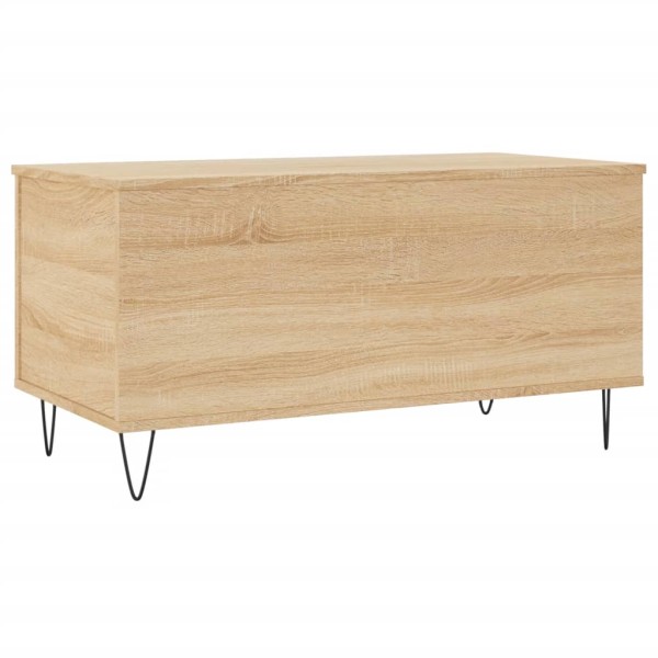 Mesa de centro madera contrachapada roble Sonoma 90x44,5x45 cm