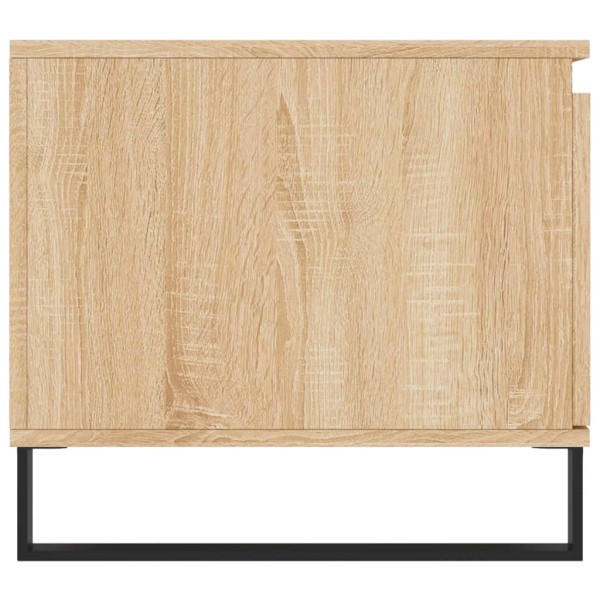 Mesa de centro madera contrachapada roble Sonoma 100x50x45 cm