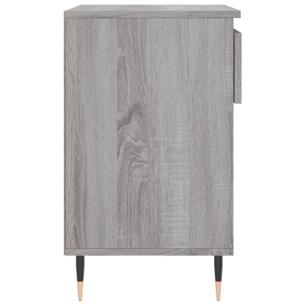 Mueble zapatero madera contrachapada gris Sonoma 70x36x60 cm