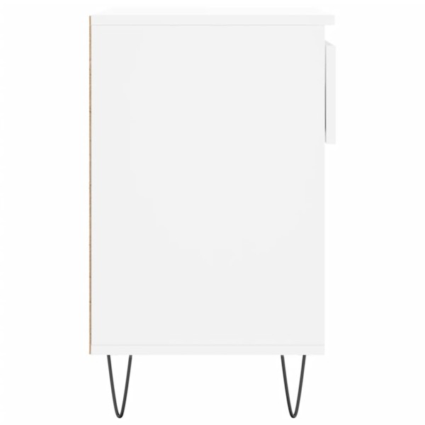 Mueble zapatero madera contrachapada blanco 70x36x60 cm