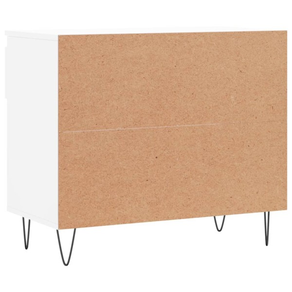 Mueble zapatero madera contrachapada blanco 70x36x60 cm