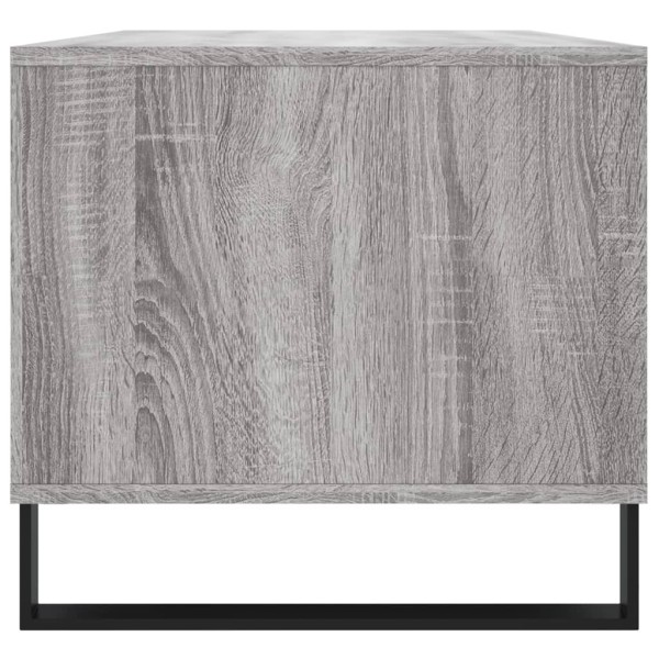 Mesa de centro madera contrachapada gris Sonoma 90x49x45 cm