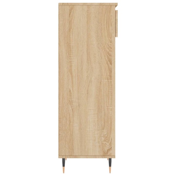 Mueble zapatero madera contrachapada roble Sonoma 40x36x105 cm