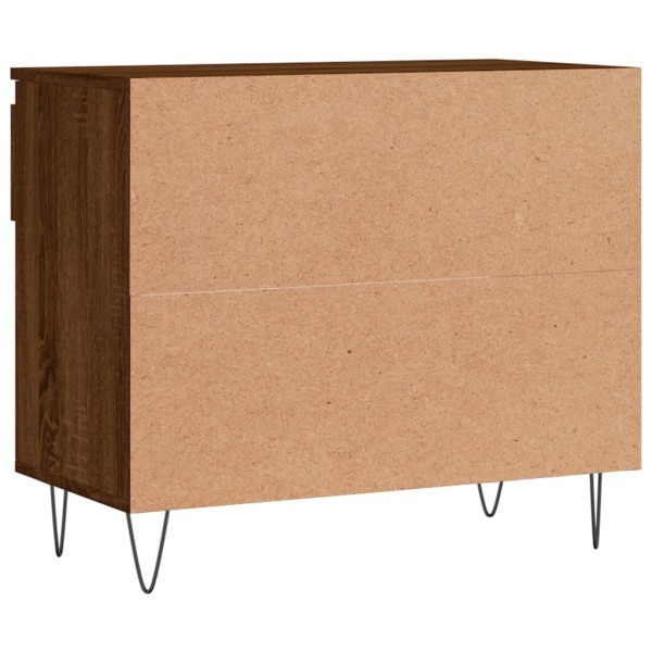 Mueble zapatero madera contrachapada roble marrón 70x36x60 cm