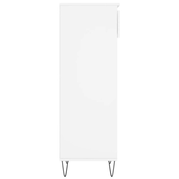 Mueble zapatero madera contrachapada blanco 40x36x105 cm