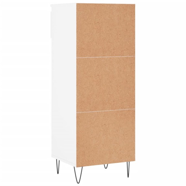 Mueble zapatero madera contrachapada blanco 40x36x105 cm